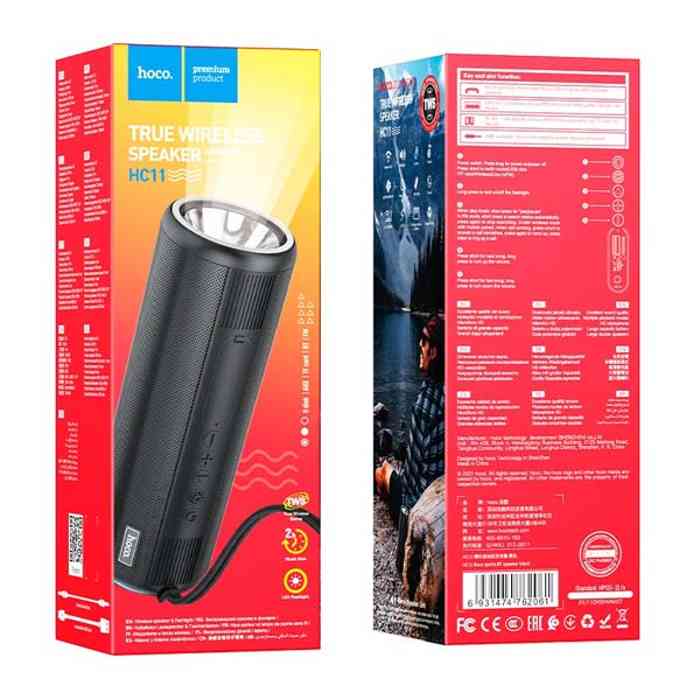 Hoco HC11 Bora Sports Waterproof Bluetooth Speaker with Flashlight